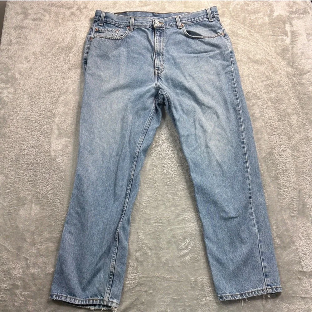 Vintage Y2K Levi's 550 Jeans Men 40x30 Light Wash‎ Relaxed Fit Tapered Denim